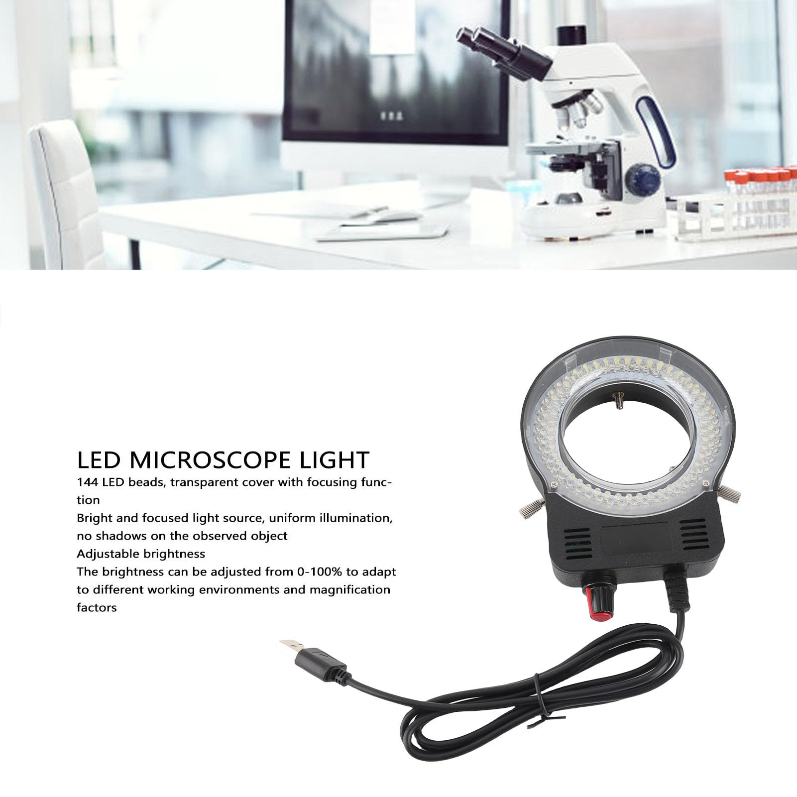 Amazon.co.jp: GOWENIC プロフェッショナル LED 顕微鏡ライト カメラ用